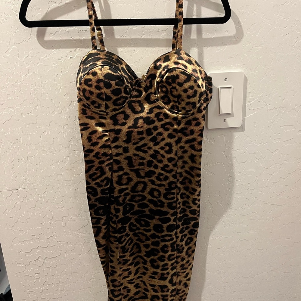 Charlotte Russe Leopard Print Mini Dress